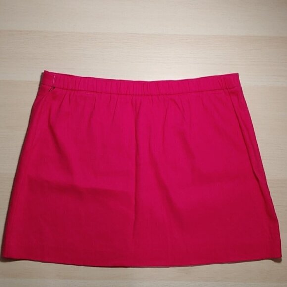 NWOT HOUSE OF HARLOW 1960 Linen blend summer fuchsia mini skirt - Picture 4 of 11